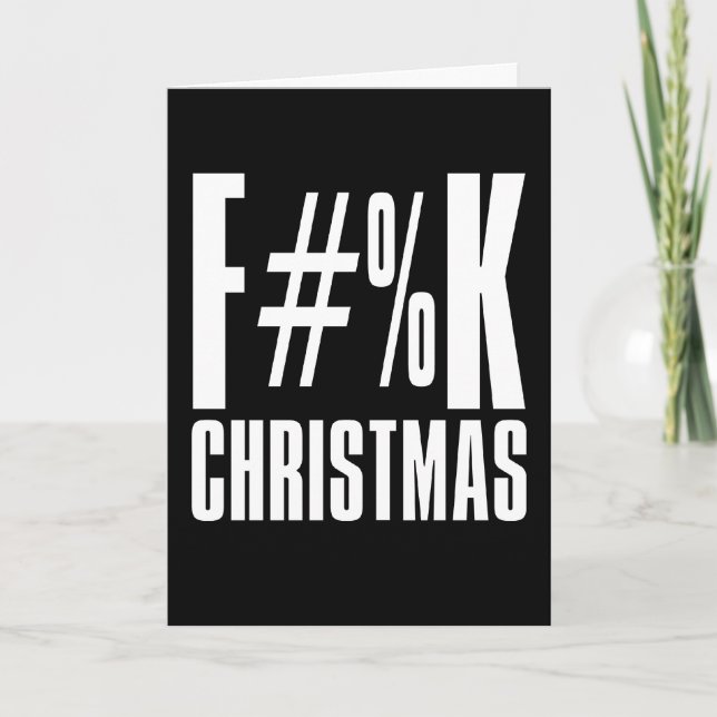 F#%K Christmas Holiday Card (Front)