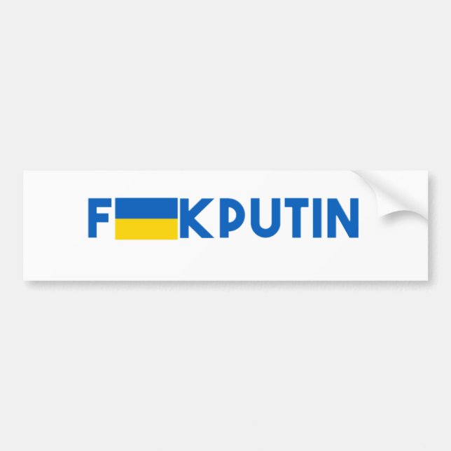 F**k Putin Bumper Sticker (Front)