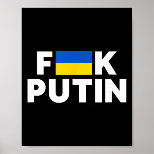 F##k Putin I Stand With Ukraine  Poster