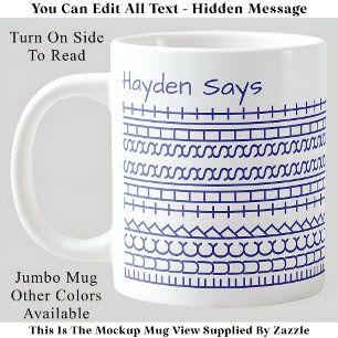 F**k This Shit-Hidden Message 144BuW Funny Office Large Coffee Mug