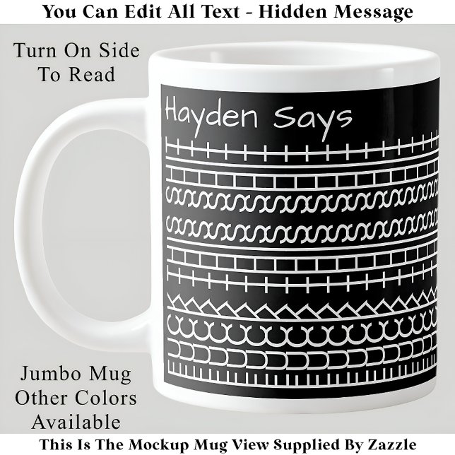 F**k This Shit-Hidden Message 144WB Funny Office Large Coffee Mug (Creator Uploaded)