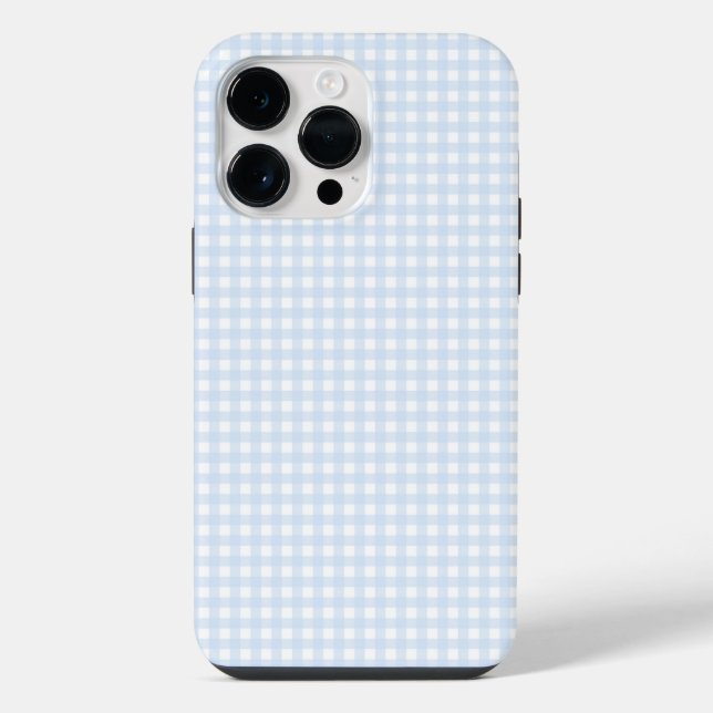 F & L Blue Gingham iPhone Case (Back)