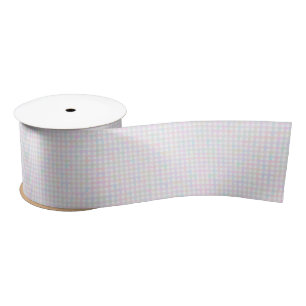 F & L Colourful Gingham Satin Ribbon
