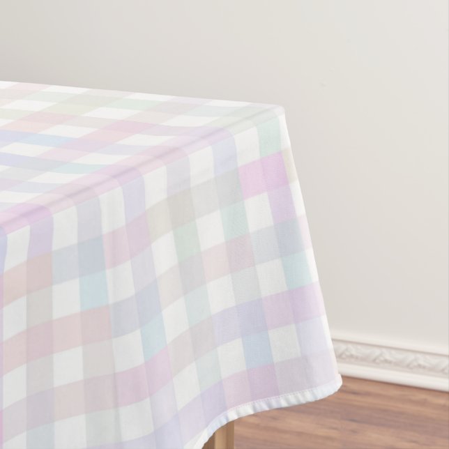F & L Colourful Gingham Tablecloth (In Situ)