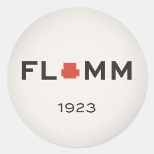 F L + M M 1923 CLASSIC ROUND STICKER
