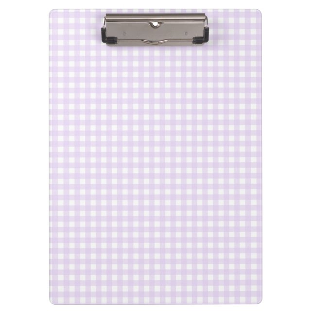 F & L Pink Gingham Clipboard (Front)