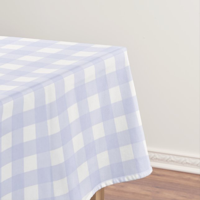 F & L Purple Gingham Tablecloth (In Situ)