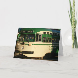 F Line Trolley Greeting Card