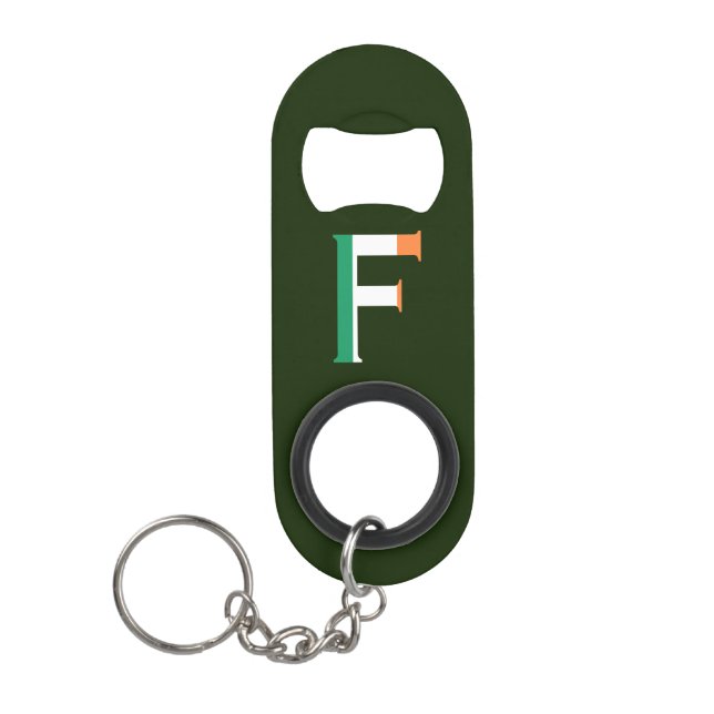 F Monogram overlaid on Irish Flag bocnt (Front)