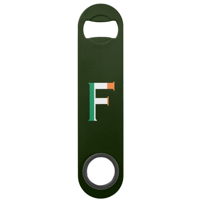 F Monogram overlaid on Irish Flag bocnt (Front)
