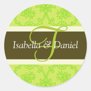 F Monograms For Wedding Invitation Seals