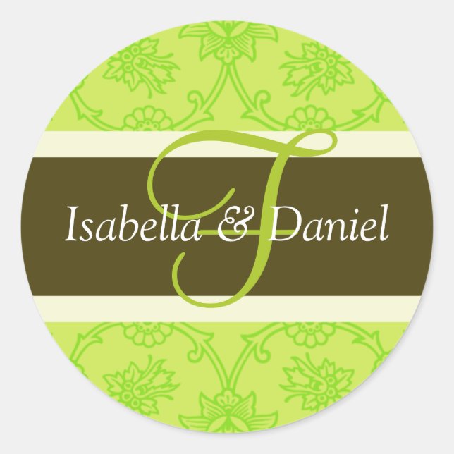 F Monograms For Wedding Invitation Seals (Front)