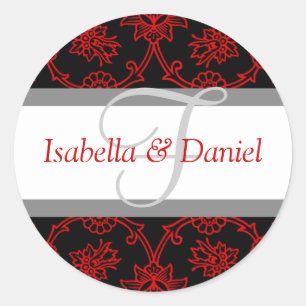 F Monograms For Wedding Invitation Seals