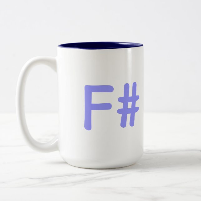 F#-mug Two-Tone Coffee Mug (Left)