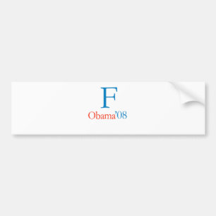 F OBAMA BUMPER STICKER