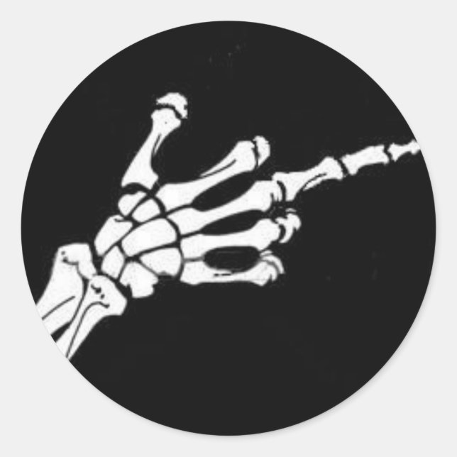 F off classic round sticker (Front)