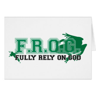 F.R.O.G. - Fully rely on God (green)
