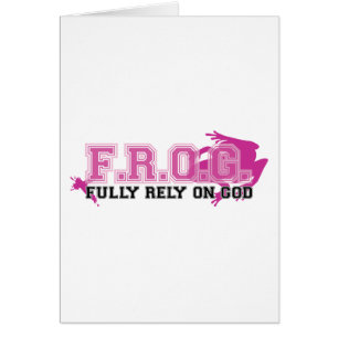 F.R.O.G. - Fully rely on God (pink)
