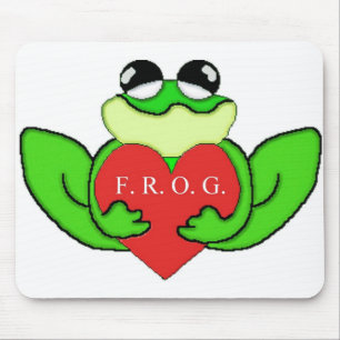 F.R.O.G.I.E. FULLY RELY ON GOD IN EVERTHING MOUSE MAT