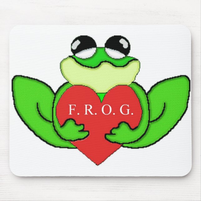 F.R.O.G.I.E. FULLY RELY ON GOD IN EVERTHING MOUSE MAT (Front)