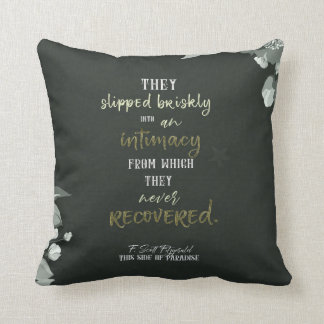 F. Scott Fitzgerald Quote Pillow