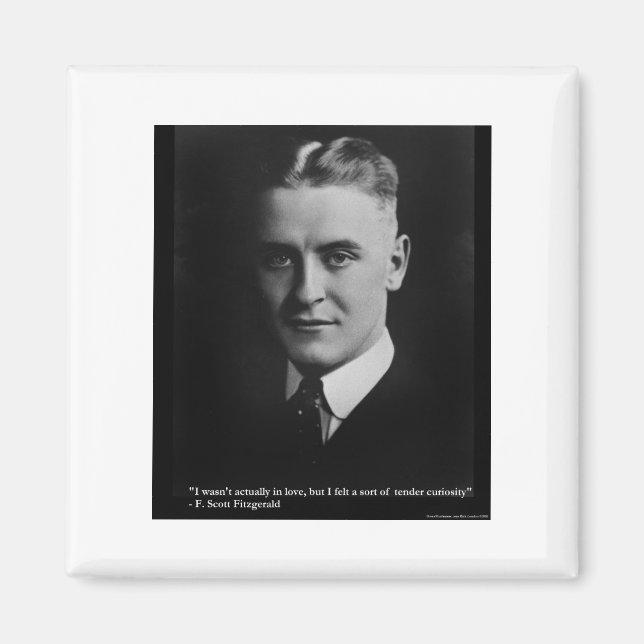 F Scott Fitzgerald Tender Curiosity Gifts & Tees Magnet (Front)