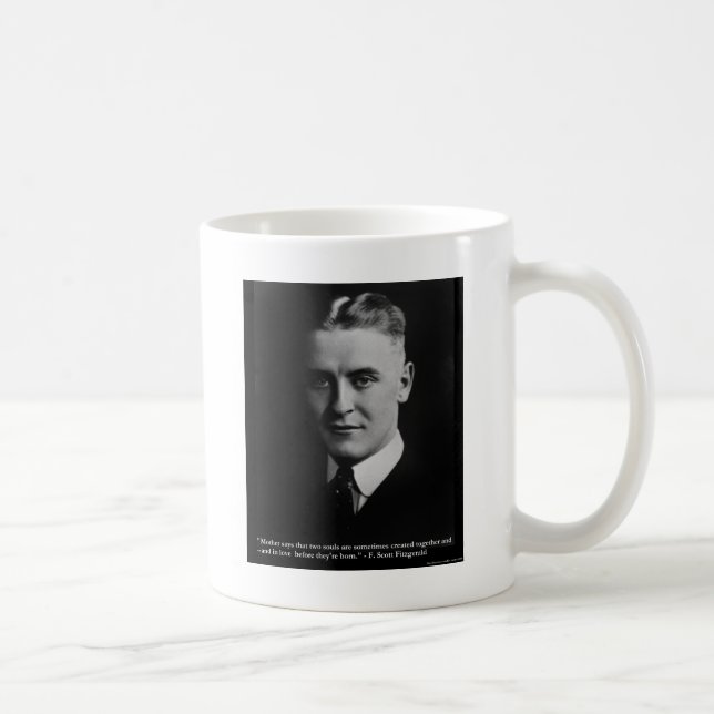 F Scott Fitzgerald Two Souls Gifts, Tees, Etc. Coffee Mug (Right)