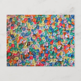 F Stickers Postcard
