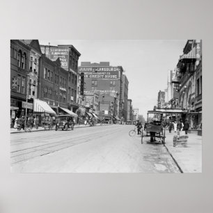 F Street, N.W. Washington D.C., 1915 Poster