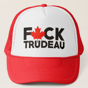 F Trudeau funny Canadian truckers anti Justin Trucker Hat