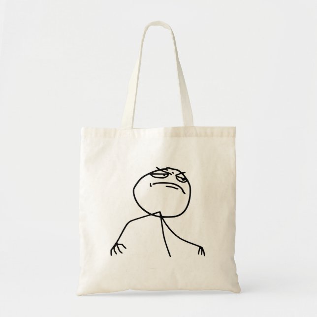 F Yea Rage Face Meme Tote Bag (Front)