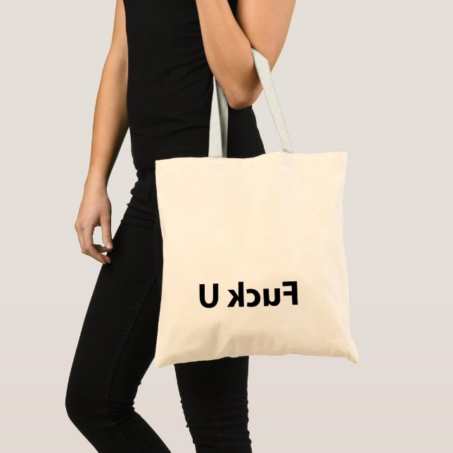 F... you funny design tote bag (Front (Product))