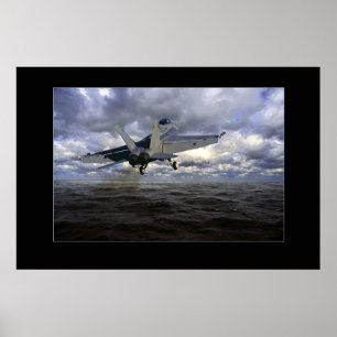 FA-18 takeoff Poster