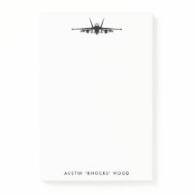 FA-18C Hornet Personalise Post-It Note Pad