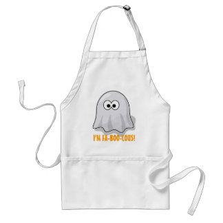 FA-BOO-Lous Cute Cartoon Halloween Ghost Standard Apron