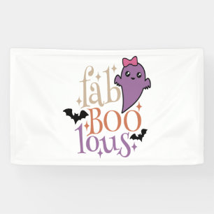 Fa BOO Lous Fa BOO Lous Halloween Ghost Banner