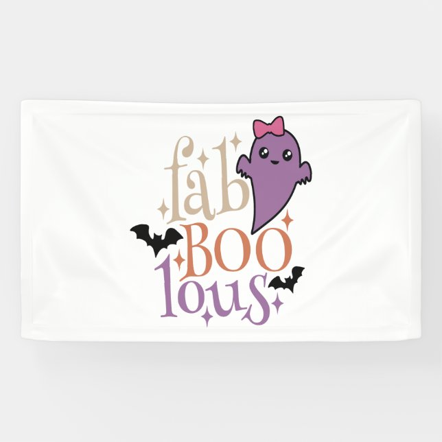 Fa BOO Lous Fa BOO Lous Halloween Ghost Banner (Horizontal)