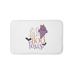 Fa BOO Lous Fa BOO Lous Halloween Ghost Bath Mat