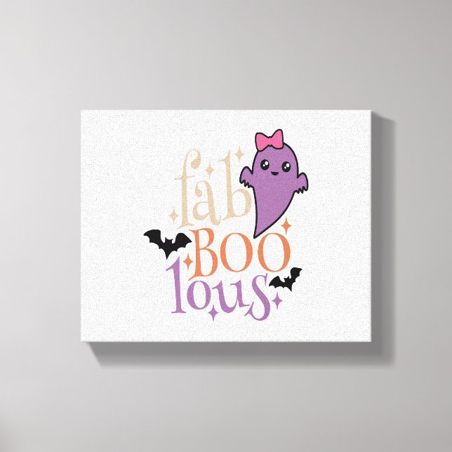 Fa BOO Lous Fa BOO Lous Halloween Ghost Canvas Print (Front)