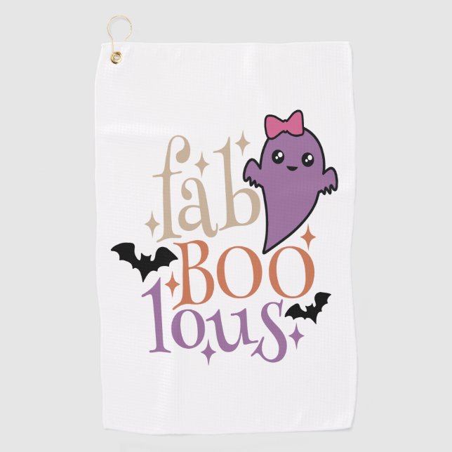 Fa BOO Lous Fa BOO Lous Halloween Ghost Golf Towel (Front)