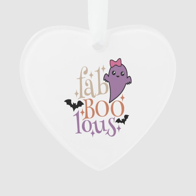 Fa BOO Lous Fa BOO Lous Halloween Ghost Ornament (Front)