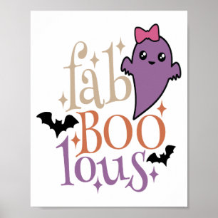 Fa BOO Lous Fa BOO Lous Halloween Ghost Poster