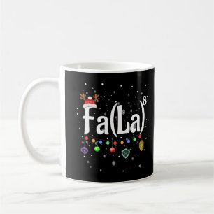 Fa (La)8 Funny Christmas Santa Fa La Math Gifts T- Coffee Mug