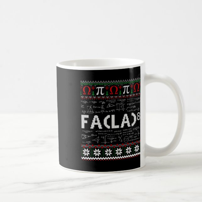 Fa (la)8 Funny Christmas Santa Fa La Math Teacher  Coffee Mug (Right)