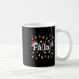 Fa (la) 8 Funny Christmas Santa Fa La Math Teacher Coffee Mug