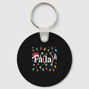 Fa (la) 8 Funny Christmas Santa Fa La Math Teacher Key Ring