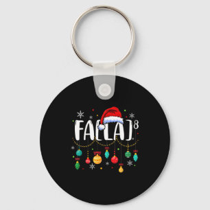 Fa (la) 8 Funny Christmas Santa Fa La Math Teacher Key Ring