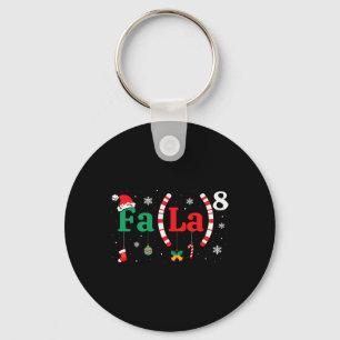 Fa (la)8 Funny Christmas Santa Fa La Math Teacher  Key Ring