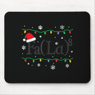 Fa (la) 8 Funny Math Teacher Christmas Ugly Sweate Mouse Mat