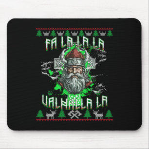 Fa La 8 Valhalla Santa Hat Viking Skull Christmas Mouse Mat